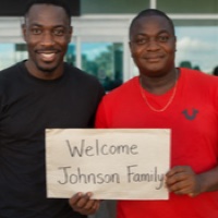 Joudi and Calvin Smith, your drivers, welcoming guests at MBJ arrivals